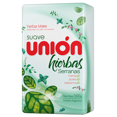 yerba mate unión hierbas serranas 500g