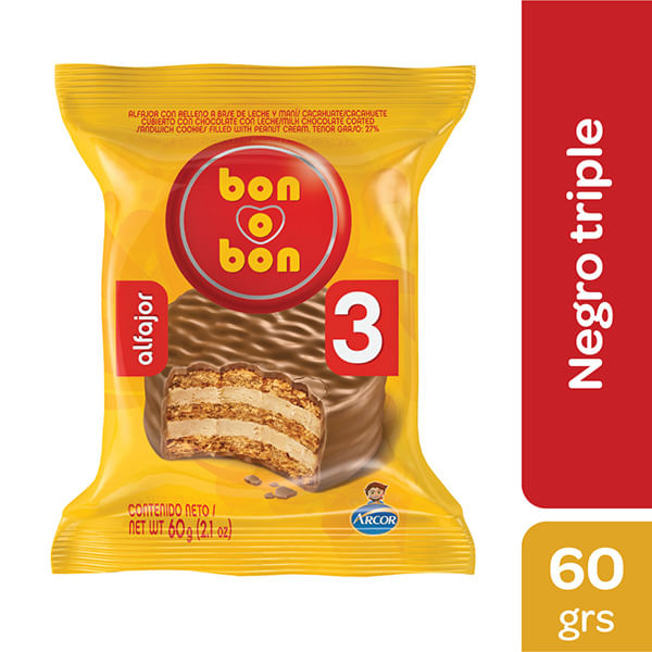 Bon O Bon Alfajor Triple 60g
