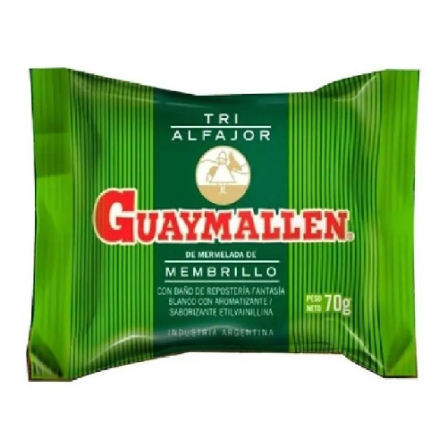 Guaymallén Alfajor Triple Chocolate Blanco con Membrillo 70g