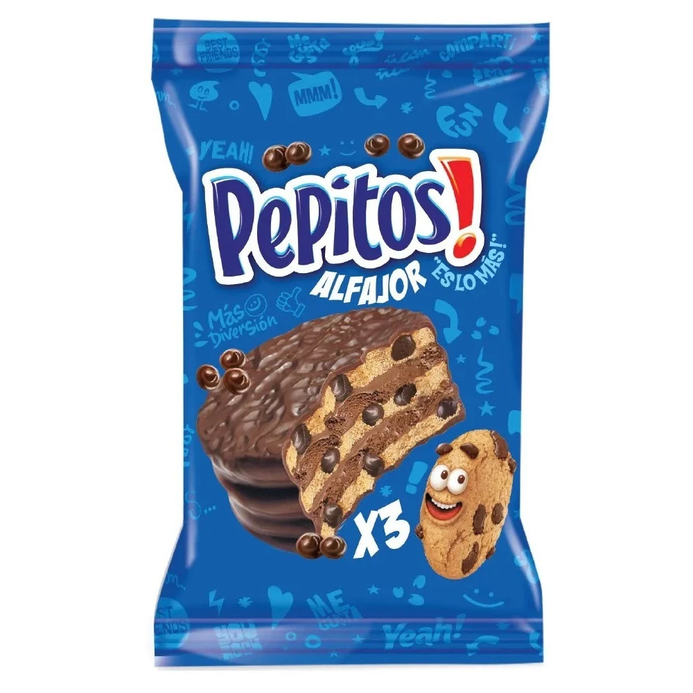 Pepitos Chips Ahoy! Alfajor Triple 57g