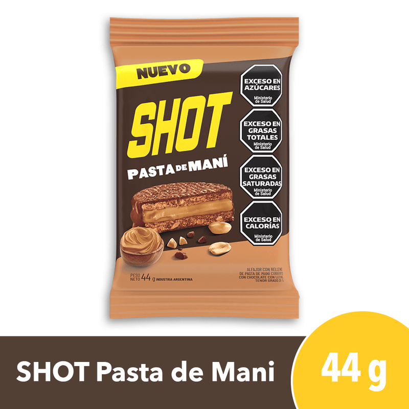 Shot Alfajor Peanut Butter 44g